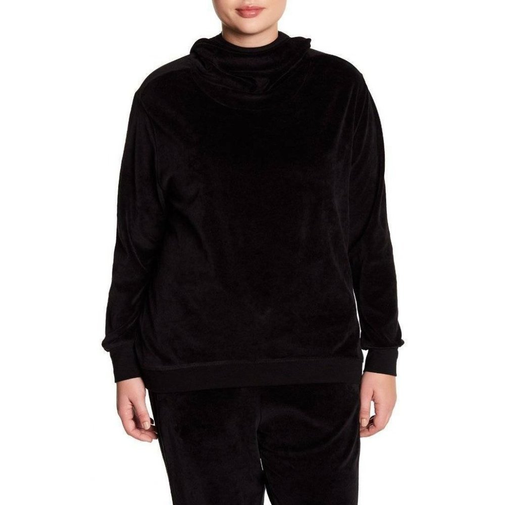 Z by Zella Feelin Fine Velour Hoodie Pullover Top